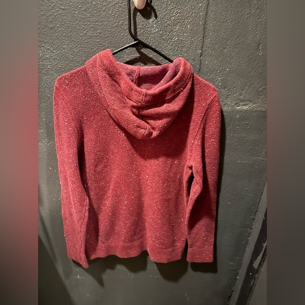 Women’s Koto Red Knit Pullover Hoodie Size Small - Picture 4 of 4